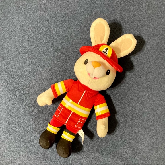 Harry the Bunny Firefighter Plush Toy - Picture 3 of 4
